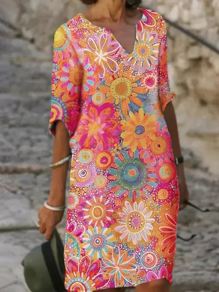 Beth | Vestido Floral Colorido