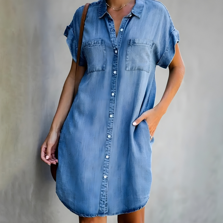 Sierra | Vestido Clásico con Cobertura para el Abdomen