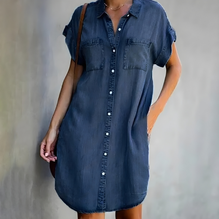 Sierra | Vestido Clásico con Cobertura para el Abdomen