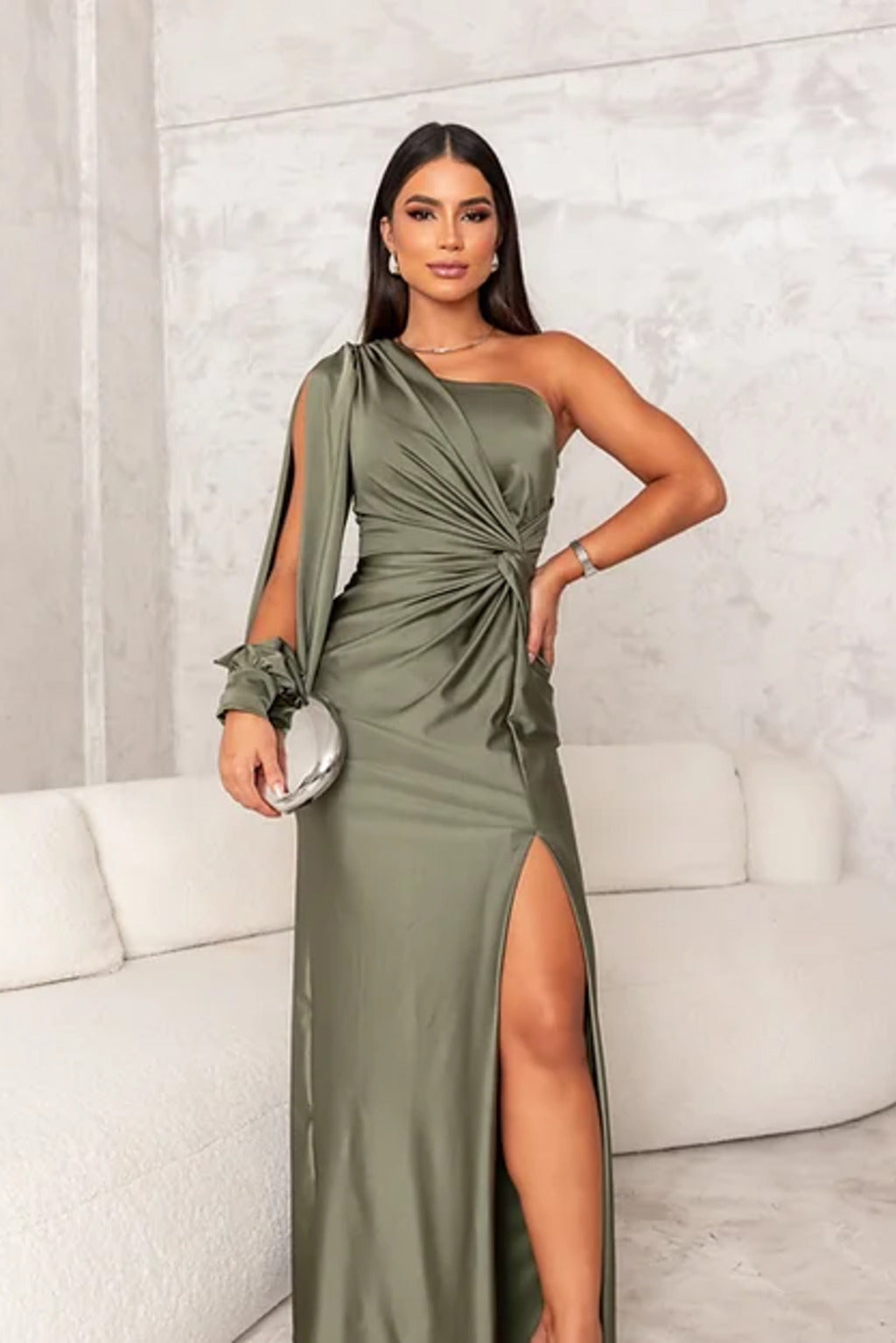 Araceli | Vestido Largo Elegante con Abertura