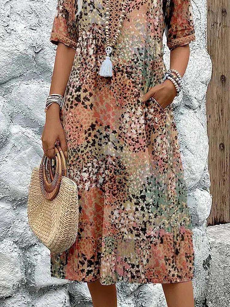 Rita | Vestido Midi Vibrante