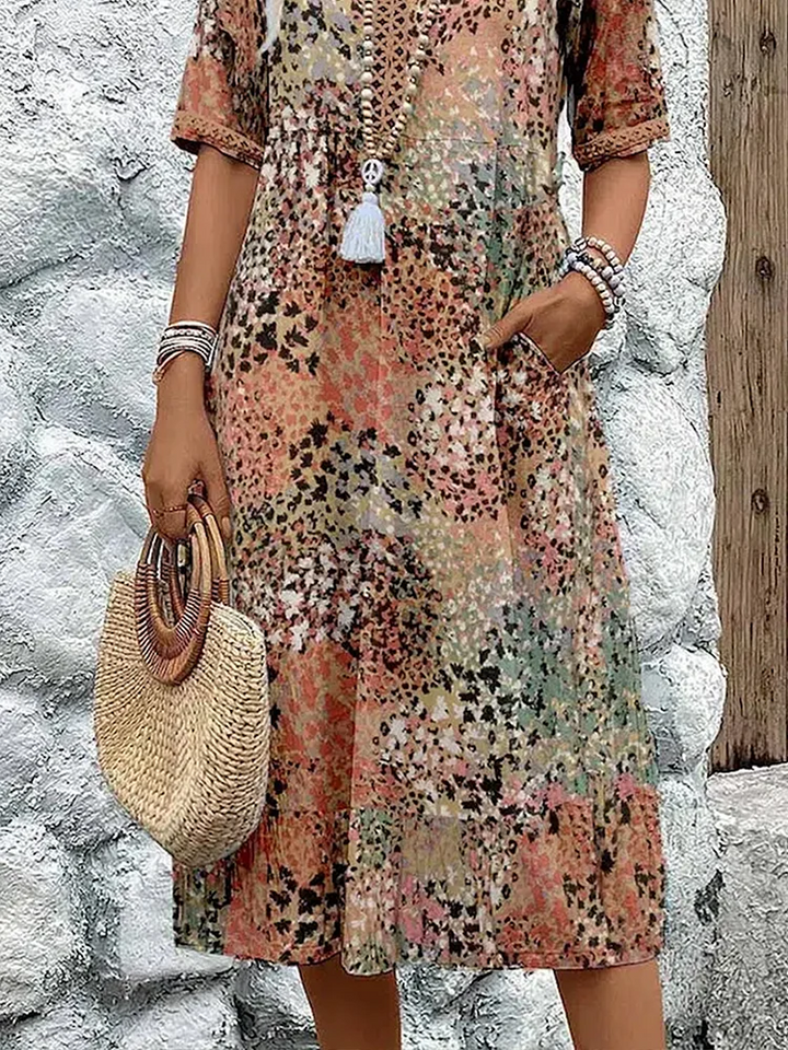 Rita | Vestido Midi Vibrante