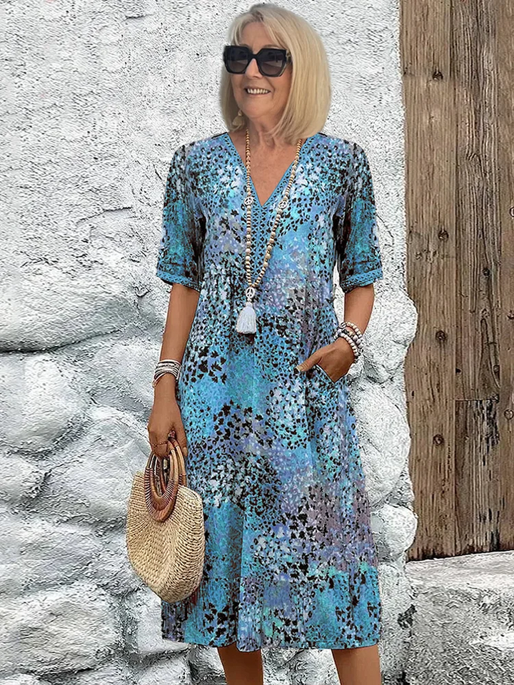 Rita | Vestido Midi Vibrante