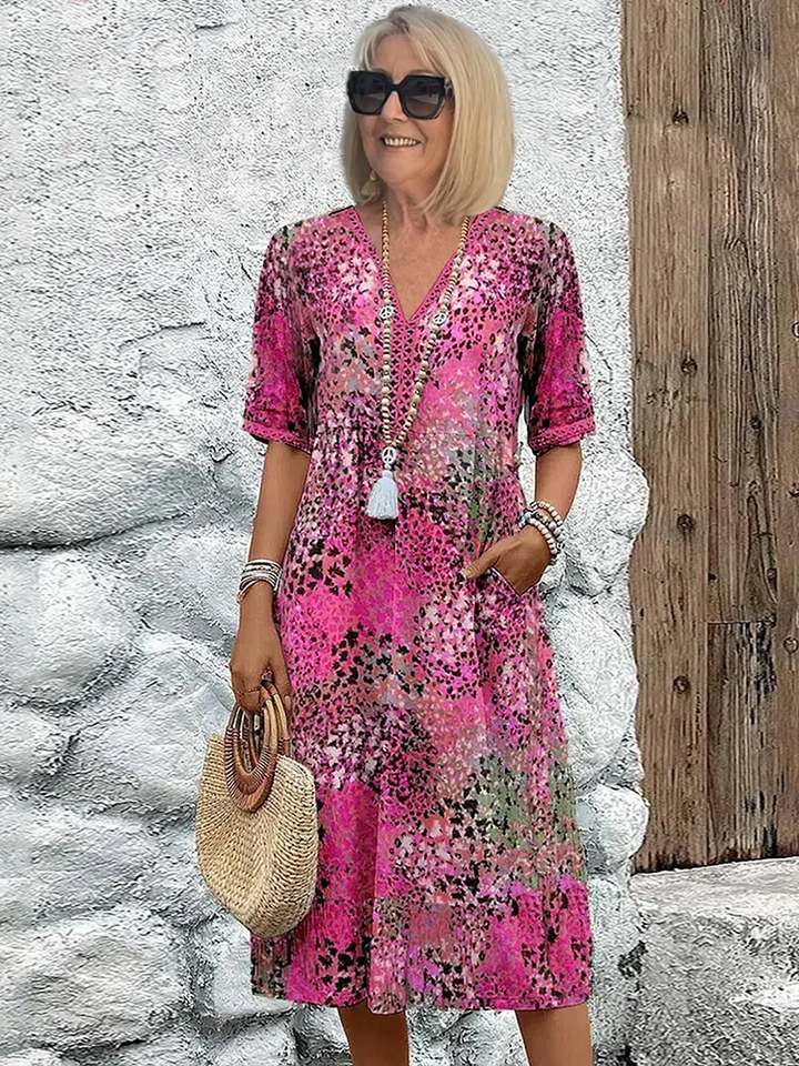 Rita | Vestido Midi Vibrante