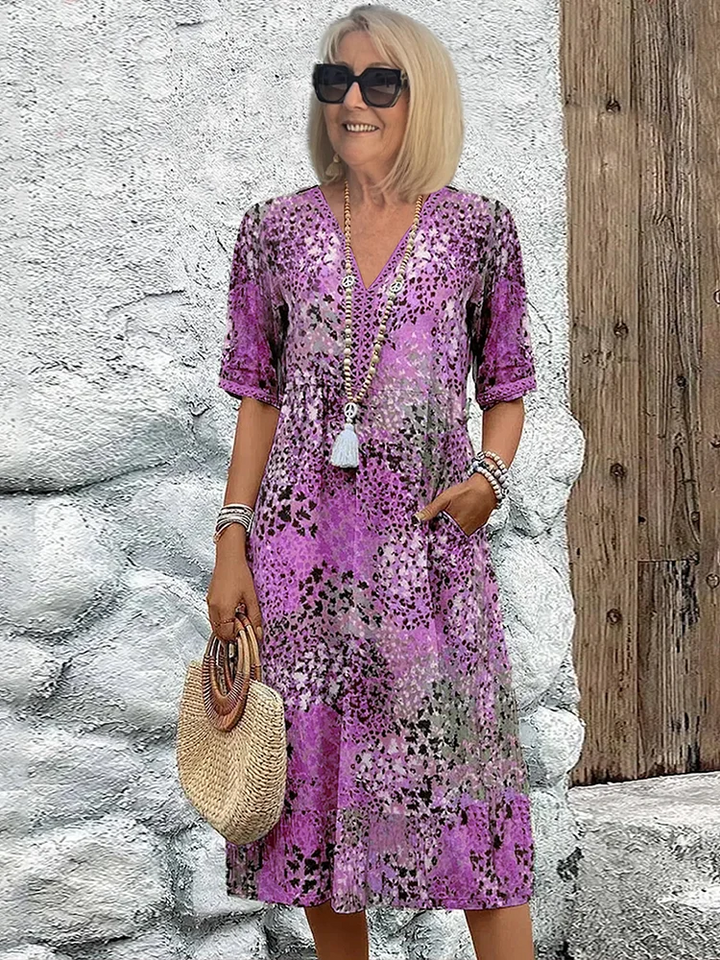 Rita | Vestido Midi Vibrante