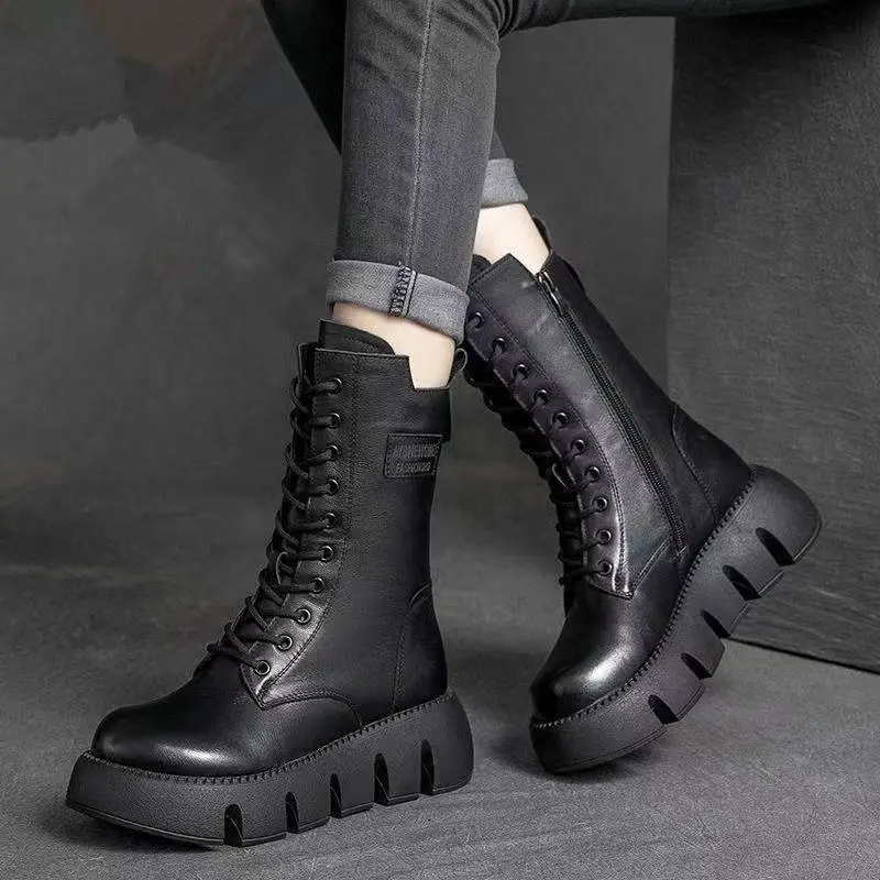 Alisa | Botas Ortopédicas de Cuero para Invierno