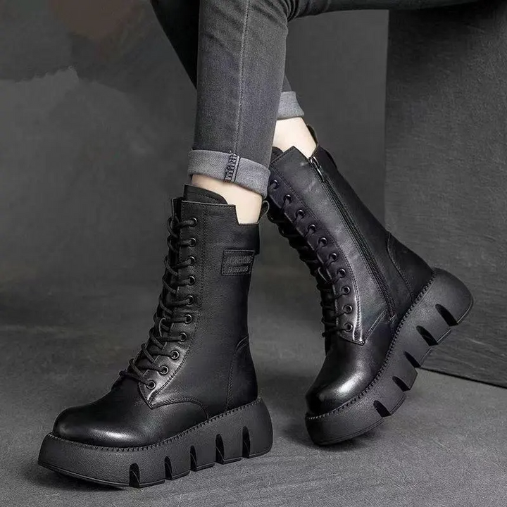 Alisa | Botas Ortopédicas de Cuero para Invierno