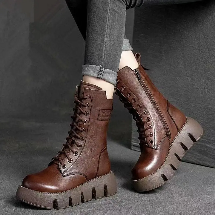 Alisa | Botas Ortopédicas de Cuero para Invierno