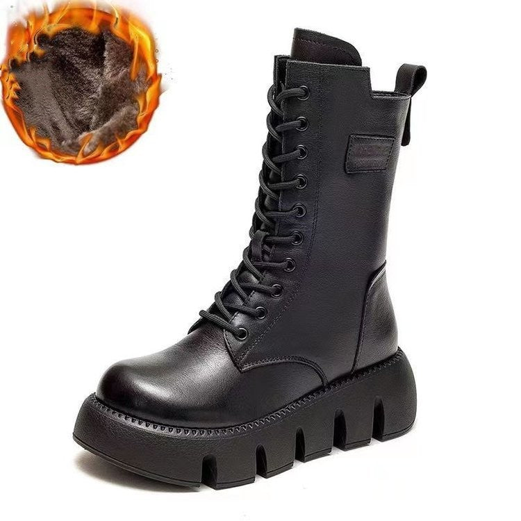 Alisa | Botas Ortopédicas de Cuero para Invierno