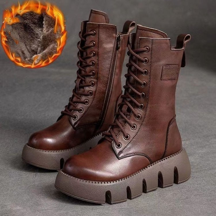 Alisa | Botas Ortopédicas de Cuero para Invierno