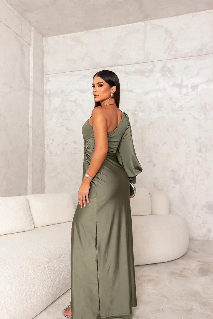 Araceli | Vestido Largo Elegante con Abertura